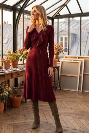DERHY BELIEVE MIDI KNIT DRESS