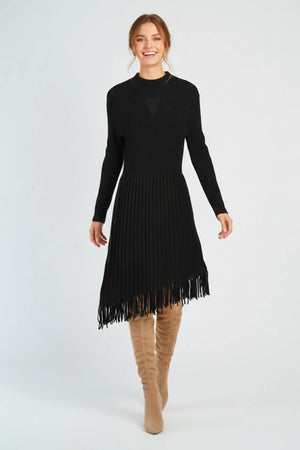 DERHY BETTY ASYMMETRIC KNIT DRESS