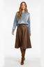 DERHY NATASHA CHECKERED AND RHINESTONE SWEATER