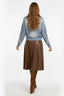 DERHY NATASHA CHECKERED AND RHINESTONE SWEATER