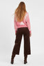 DERHY NATASHA CHECKERED AND RHINESTONE SWEATER