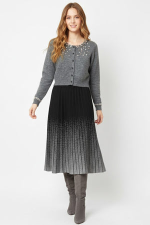 DERHY ENYA BEADED KNIT VEST