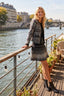 DERHY IBIS SHORT SKATER-STYLE KNIT SKIRT