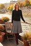 DERHY IDEAL PLEATED MIDI KNIT SKIRT