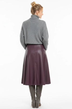 DERHY ILONA FAUX LEATHER SKIRT