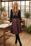 DERHY ILONA FAUX LEATHER SKIRT