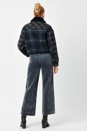 DERHY COFLAURIANE STRAIGHT-LEG VELVET TROUSERS
