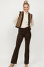 DERHY COFJORD VELVET FLARED TROUSERS