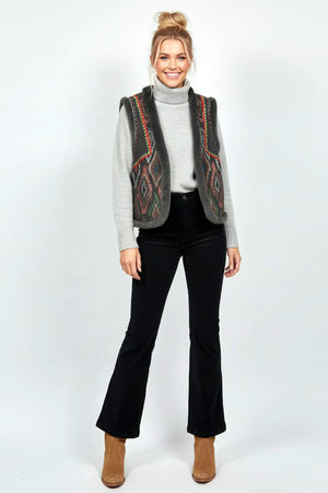 DERHY COFJORD VELVET FLARED TROUSERS