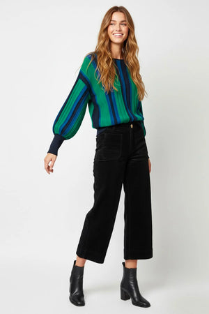 DERHY COFLAMAND WIDE-LEG VELVET TROUSERS