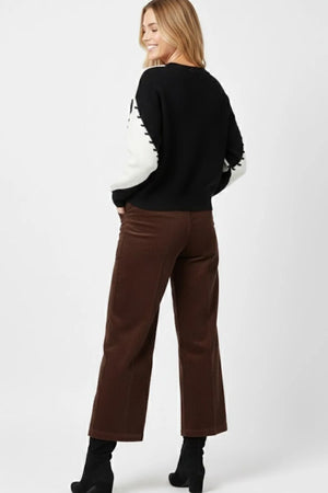 DERHY CINDY STRAIGHT-LEG VELVET TROUSERS