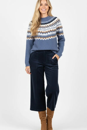 DERHY CINDY STRAIGHT-LEG VELVET TROUSERS