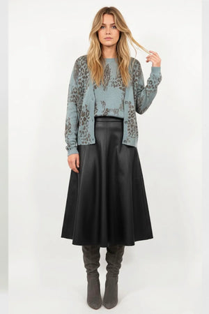 DERHY KATELLE KNIT TOP AND CARDIGAN SET