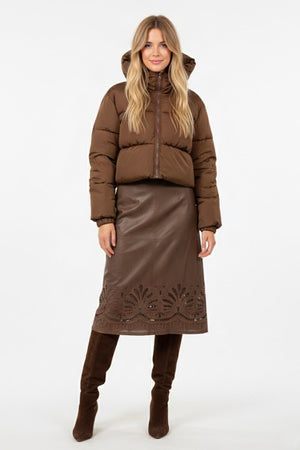 DERHY DAGMAFINA SHORT HOODED PUFFER JACKET