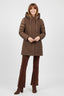 DERHY DALILA TWO-TONE LONG DOWN JACKET