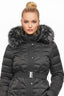 DERHY DANIELA BELTED HOODED PUFFER JACKET