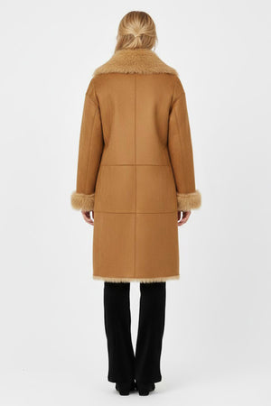 DERHY GABY LONG FAUX FUR COAT