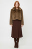 DERHY GAMZE SHORT FAUX FUR JACKET