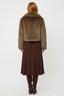 DERHY GAMZE SHORT FAUX FUR JACKET