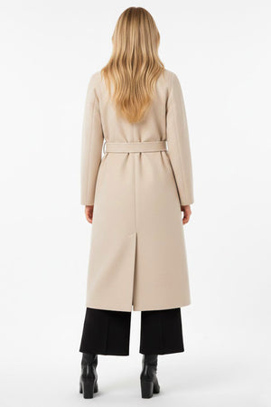 DERHY GAZIANA PLAIN MID-LENGTH COAT