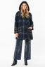 DERHY GENEZA SHORT CHECKED COAT
