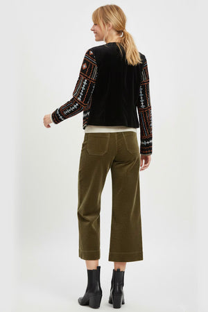 DERHY GERONA EMBROIDERED VELVET JACKET