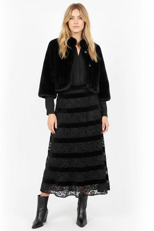 DERHY GINNY FAUX FUR BOLERO