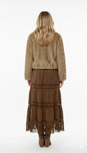 DERHY GLADYS SHORT FAUX FUR JACKET