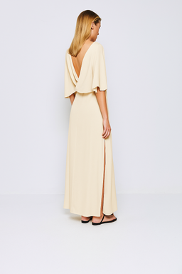 MAXI DRESS WITH A BOAT NECKLINE