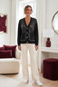 DERHY EMILIENNE KNIT AND SEQUIN CARDIGAN