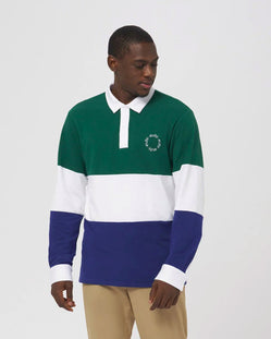 EUBI COLORBLOCK BAMBOO RUGBY SHIRT
