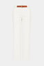 COTTON STRAIGHT PANTS WITH BELT - LUVA