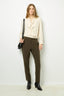 ELASTICATED BLACK SLIM PANTS - NEA