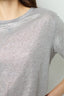 METALLIC-FINISH SHORT SLEEVES T-SHIRT - AIDA