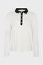 TWO-TONE COTTON POLO SHIRT - ALFREDINE