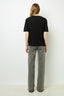 SHORT SLEEVE T-SHIRT WITH STUDDED LOGO - ANOUCHE
