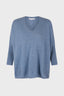 OVERSIZED INDIGO CASHMERE SWEATER - JOURDAN