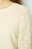 PULLOVER WITH OPENWORK SLEEVES - JOELYNE