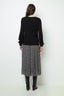 FINE-RIBBED BLACK SWEATER - JEANNE