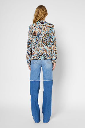 FLORAL PRINT BLOUSE - URCELIA