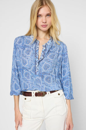 PAISLEY PRINT BLOUSE - UMEI