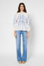 PATCHWORK COTTON VOILE BLOUSE - UTESA