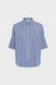 OVERSIZE SHIRT IN STRIPED POPLIN - USIS