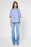 OVERSIZE SHIRT IN STRIPED POPLIN - USIS