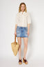 EMBROIDERED COTTON SHIRT - UMBER