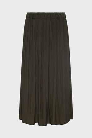 PLEATED SATIN SKIRT - VANINA