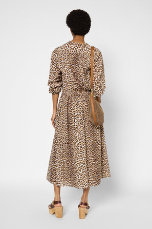 LEOPARD COTTON VOILE SKIRT - VALY