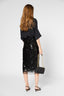 SEQUINED VOILE STRAIGHT SKIRT - VELLIA
