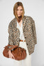 SHORT COAT WITH LEOPARD PRINT - SANIA