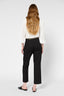 ELASTICATED STRAIGHT COTTON PANTS - LOUISE